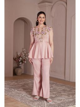 House of Tushaom - Dusty Rose Pink Katdana Work Co-Ord Set