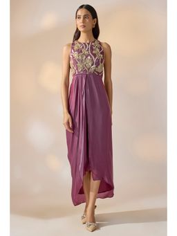 Ewoke - Purple Tara Embellished Dress