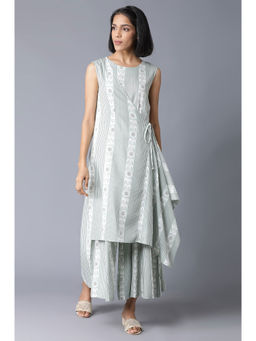 W - Green Floral Jumpsuit