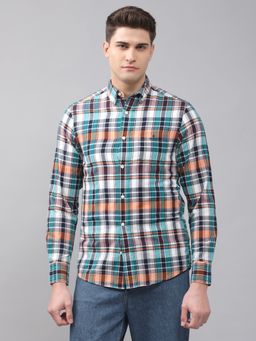GANT - Men Multi-color Checks Regular Shirt