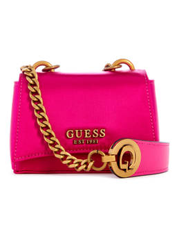 Guess - Women Fuchsia Solid Crossbody Bag With Magnetic Button Closure