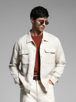 Jack & Jones - Beige Oversized Fit Shirts