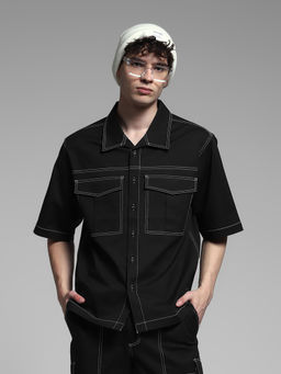 Jack & Jones - Black Oversized Fit Shirts