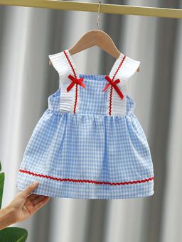 Oh Rare - Blue Suspender Summer Style Korean Style Dress