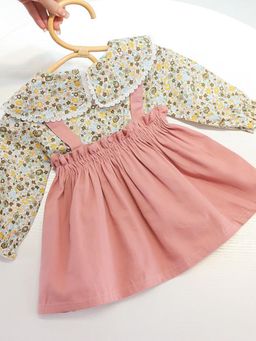 Oh Rare - Peach Girl Korean Western Style Fashion Princess Dress