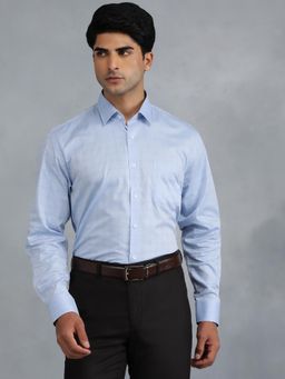 JadeBlue - Light Blue 100 Percentage Cotton Checked Formal Shirt