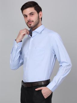 Cantabil - Men Sky Blue Full Sleeves Formal Shirt