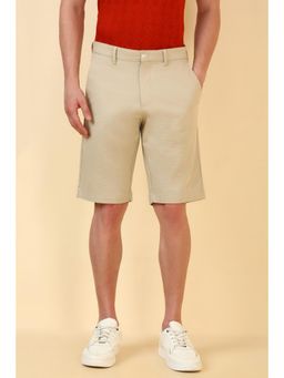 Allen Solly - Men Beige Textured Shorts