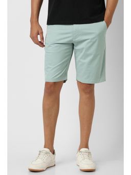 Van Heusen - Men Green Solid Casual Shorts