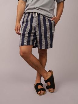 American Eagle - Men Navy Blue Trekker Shorts