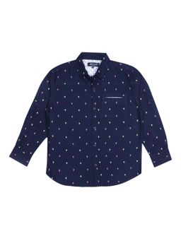 Gini & Jony - Boys Navy Blue Shirts
