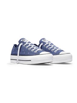 Converse - Women Chuck Taylor All Star Lift Platform Embroidered Stars Low Top Sneaker