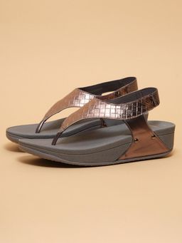ERIDANI - Women Eera Gunmetal Comfort Sandals - Grey