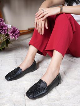 Dollphin - Leather Women Loafers - Black
