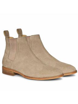 Saint G - Mens Beige Leather Chelsea Boots