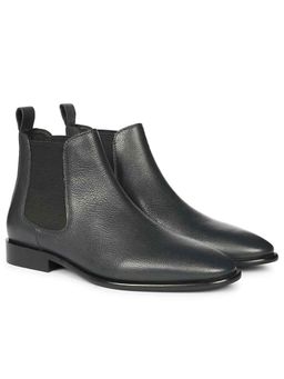 Saint G - Mens Navy Blue Leather Chelsea Boots