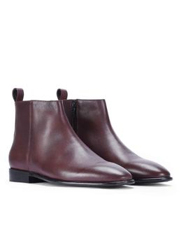 Saint G - Mens Burgundy Leather Casual Boots