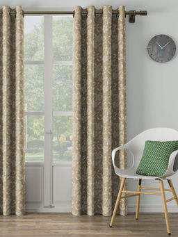 Ddecor Live Beautiful - 7 Feet Ready Made Curtain Beige