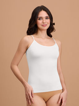 Nykd by Nykaa - Essential Ultra Soft Modal Camisole with Adjustable Straps NYC012-White