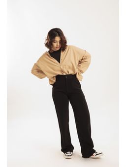 Off Duty India - Everyday Straight Leg High Waist Pants Black