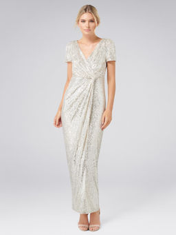 Forever New - Shea Sequin Drape Maxi