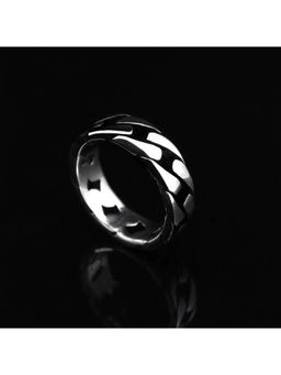 Salty Alpha - Men Fire Silver Ring
