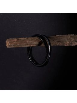 Salty Alpha - Men Black Geometric Ring