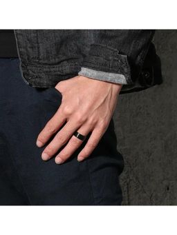 Salty Alpha - Men Domus Black Band Ring