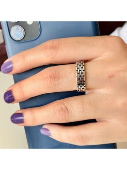 Salty Alpha - Men Scrambler Silver Ring