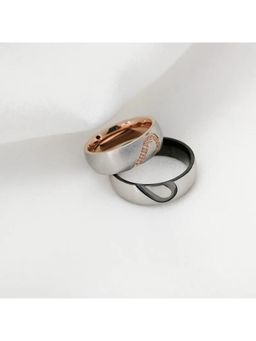 Salty Alpha - Heart-To-Heart Couple Rings (Pack of 2)