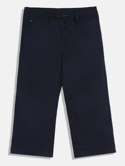 Tommy Hilfiger - Girls Solid Straight Fit Mid-Rise Pant