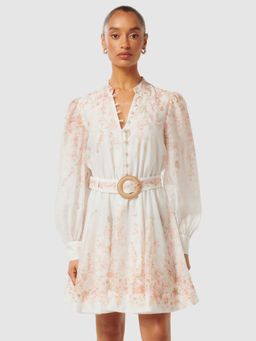 Forever New - Anastasia Petite Printed Skater White Mini Dress (Set of 2)