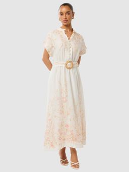 Forever New - Mollie Petite Printed White Maxi Dress (Set of 2)