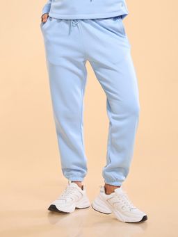 Enamor - High rise Full Length Adjustable drawstring Brushed Fleece Jogger For Women - A404