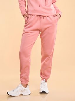 Enamor - High rise Full Length Adjustable drawstring Brushed Fleece Jogger For Women - A404