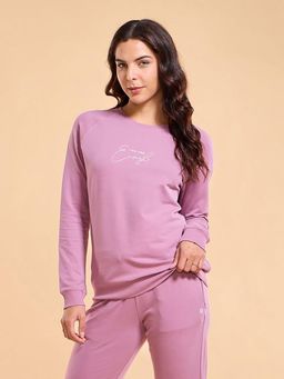 Enamor - Full Sleeve Round Neck Regular Length Slip On Sweatshirt For Women - E079