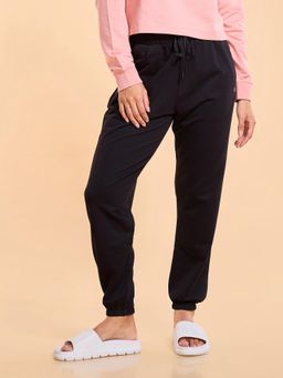 Enamor - Drawstring Full Length High Waist Cotton Jogger For Women - E406