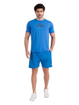 STRCH - Fast As Flash Mens Double Layered Shorts - Blue