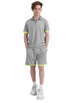 STRCH - Mens Nylon Quick Snap Shorts for Timeless Comfort - Grey