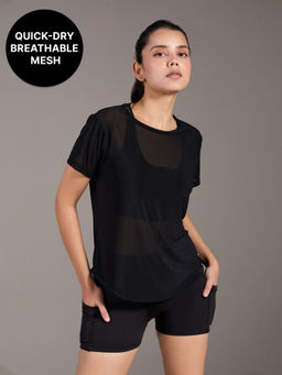 Kica - Quick Dry Mesh Sporty Top