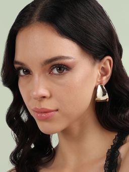 Sohi - Womens Minimal Studs Earrings - Gold