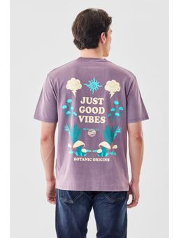 Snitch - Purple Graphic Half Sleeves Regular Casual T-Shirt