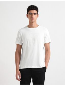 Arrow Newyork - Mens Relaxed Fit Graphic Embossed T-Shirt