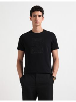 Arrow Newyork - Mens Relaxed Fit Graphic Embossed T-Shirt