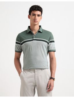 Arrow - Mens Pure Cotton Colorblocked Polo T-Shirt