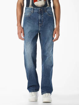 Jack & Jones - Men Blue Cotton Blend Jeans