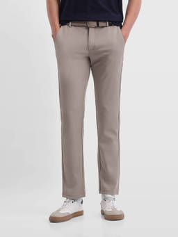 Arrow Sports - Men Hudson Regular Fit Twill Trousers