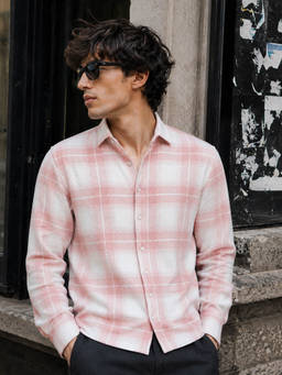 CAHOOT - Men Pink Cotton Blend Shirt