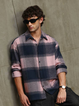 CAHOOT - Men Pink Cotton Blend Shirt