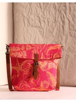 Fabindia - Pink Viscose Printed Sling